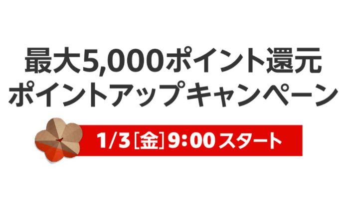 Amazon初売り2020　ポイントアップキャンペーン